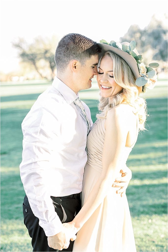 Romantic Blush Boho Engagement Session at Starfire Weddings in Scottsdale Arizona